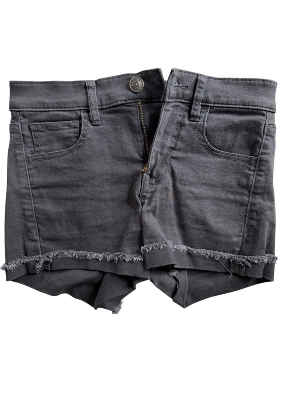 Express black denim mid rise STRETCH shorts size 00. Fits like a 1-2, NWOT